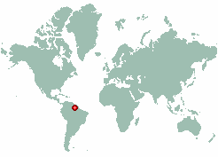 Suriname in world map